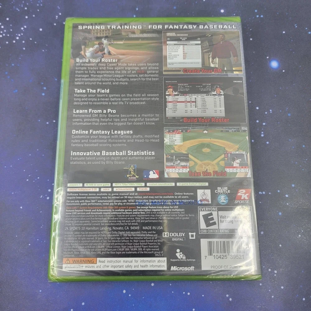 2K Sports MLB Front Office‎ Manager (Microsoft Xbox 360) Video Game NEW SEALED
